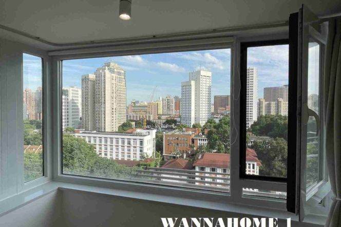 Modern&Really Bright Elevator 2Bdrs 1Bath Apt +L7/9 Zhaojiabang Rd+Stunning View+L1 Heng Shan Rd