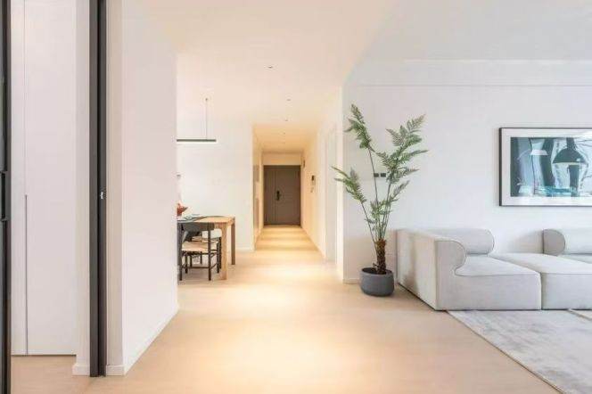   Modern Minimalist 4-Bedroom Home with Dual Balconies & Open Views