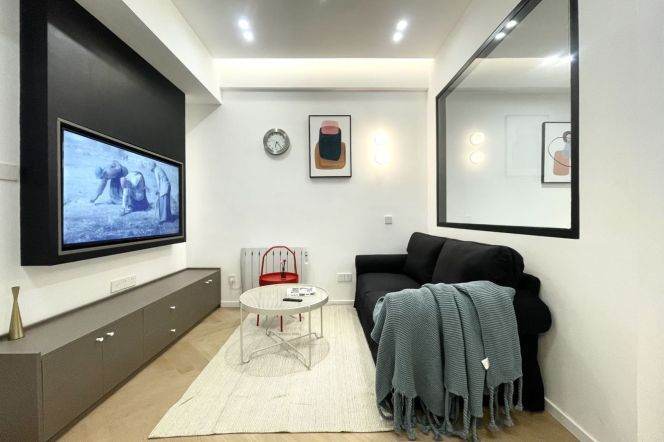 Charming duplex/1br 1lr/big living room/elevator/wall heating,Wuding rd@L14