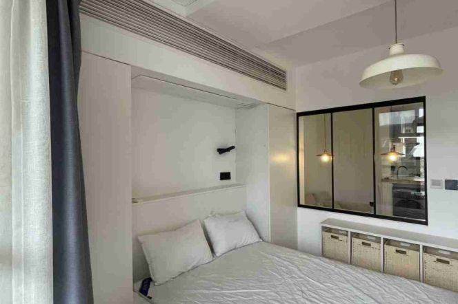 Open Balcony+Modern 1Bdr 1Bath Apt+L10/11 Jiaotong Uni.+Nice Compound+4F Walk Up+Wu Kang Rd