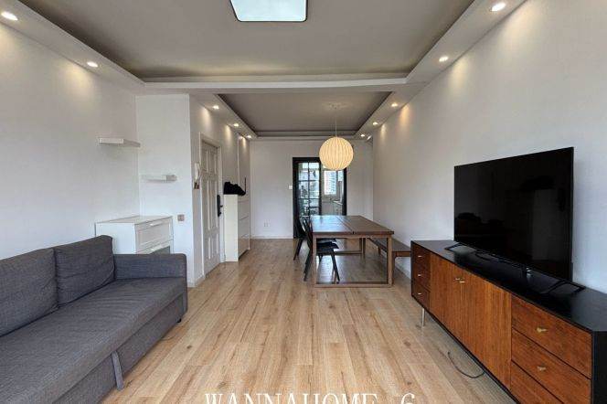16.8K+Modern&Bright 3bdrs 2Baths Apt+Great Compound+Suzhou Creek View+L13 Jiang Ning Rd