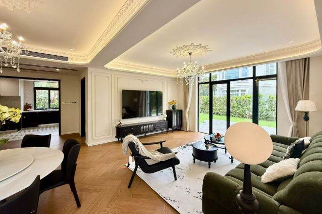   Luxury French Retro Single Family Villa with Full Smart System & 3 Parking Spots