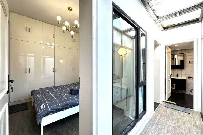 2br with yard - 2 mins to Lines 1/10/12 South Shaanxi Road Station