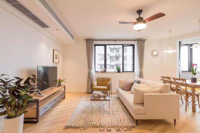 2 Brs with Wall heating/Central ac/Dish washer, 110 sqm @ Hongqiao metro L3,4&10