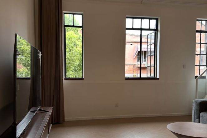 West Nanjing Road - historic buildings - renovated- 1bed duplex - spacious Livingroom