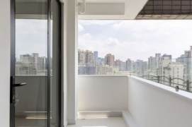 Jing'an 120 sqm stylish 2 br Apt &big balcony &floor heating 16.8K