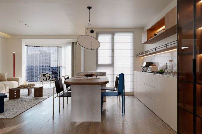 modern brand new 3brs floor heating nice view brand new furniture near line 2,15 Su zhou river