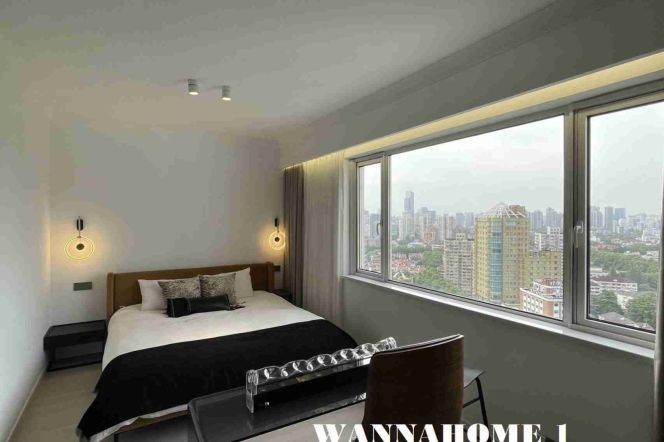 Great Building+Modern&Spacious 2Bdrs 2Baths Apt/L1+9+11 Xu Jia Hui Metro+Stunning View
