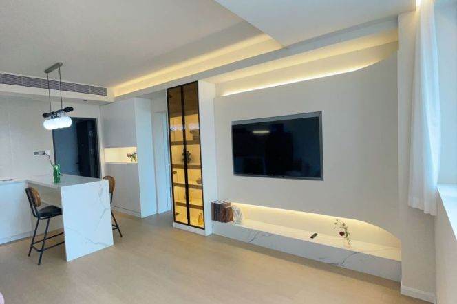 Jing'an Temple/modern 1br 2lr/elevator/spacious&cozy/bright room,@L14/2/7