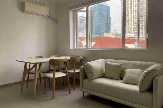 Modern&Spacious 3Bdrs 1Bath Apt+7F Walk Up+L2/11 Jiangsu Rd+King 88+YueDa 889