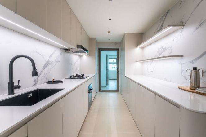 modern big 3brs floor heating floor heating nice view in Shimao Huang pu river 