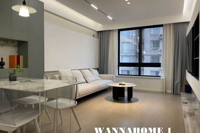 Great Compound+Spacious&Modern&Bright 1Bdr 1Bath Apt+Jing An Temple+Stunning View