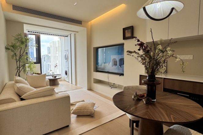 Fabulous 1Br Apt +balcony +Heating | Jing'an Temple metro L2/7 | Good compound