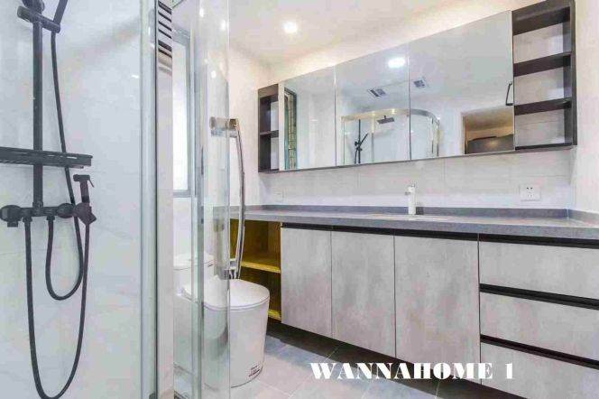 Spacious&Modern 2Bdrs 1Bath Apt+L13 Wu Ning Rd+Great Compound+Large Open Balcony