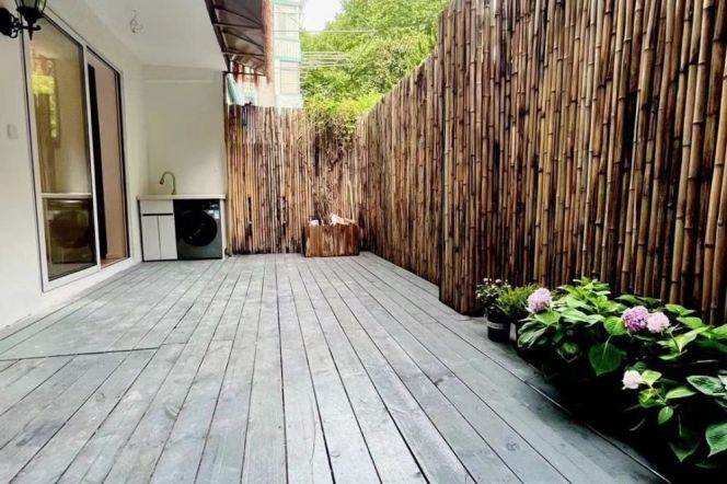 2BR Apt w/40m² Garden next to Shanghai Library Station