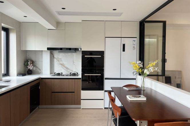 zhongshan park 140 sqm 3 br Duplex&floor heating &oven 17K