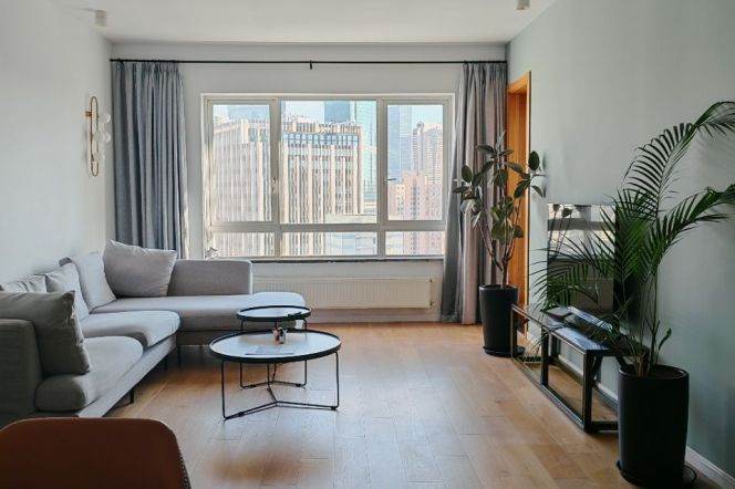 West Nanjing rd,City Castle modern 2BR 2Bt wt balcony,heating