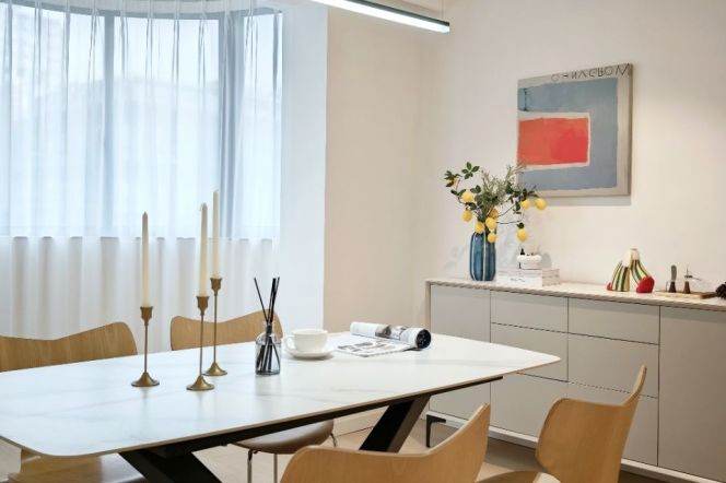  Mode Bright 3‑Bedroom Home with minimalist wood‑tone interior, Complete Heating & Furnishings