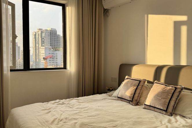 Modern 1Br apt 80Sqm | Zhongshan Park Metro L2&3&4 | Central AC | All south 8.5K ONLY