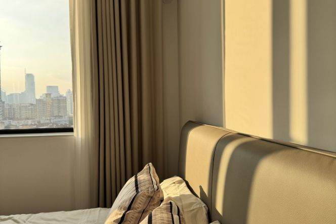 Modern 1Br apt 80Sqm | Zhongshan Park Metro L2&3&4 | Central AC | All south 8.5K ONLY