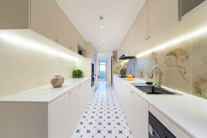 modern big super modern 4brs floor heating brand new furniture beside Huang pu river