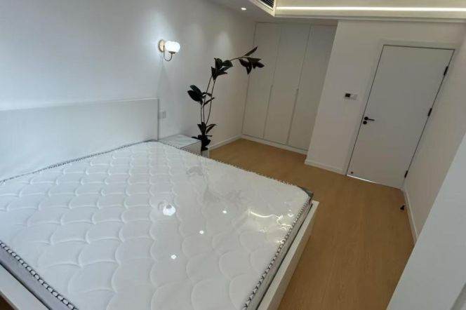 Jiangsu rd/spacious 1br 1lr/double south/elevator/76 sqm,@L11/2