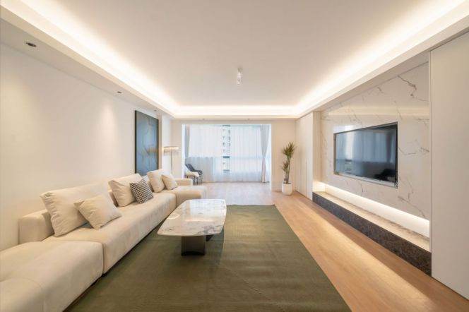 Modern decoration 3brs with balcony and floor heating in Gubei area