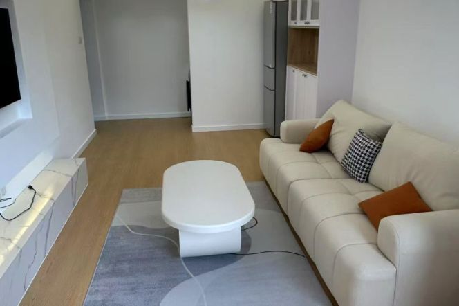 Jiangsu rd/spacious 1br 1lr/double south/elevator/76 sqm,@L11/2