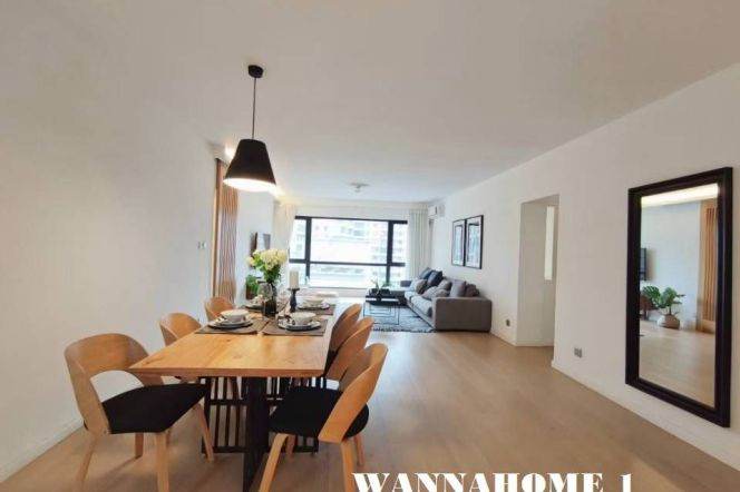 Jing An Temple+Modern&Spacious 3Bdrs 3Baths Apt+Grand Plaza+IAPM+Top Compound