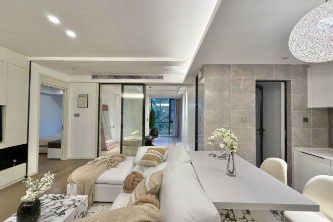 Putuo Suzhou creek/nice compound 1+1 br Apt &floor heating &parking 14.5K