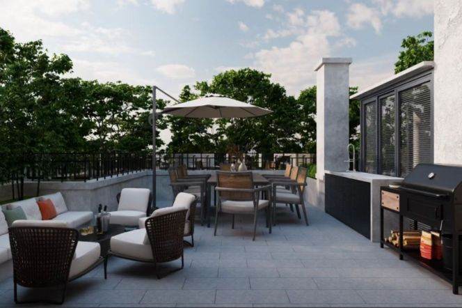 Iconic 160m² 2BR Apt w/50m² Terrace in Heritage Building nr Hengshan Rd Station