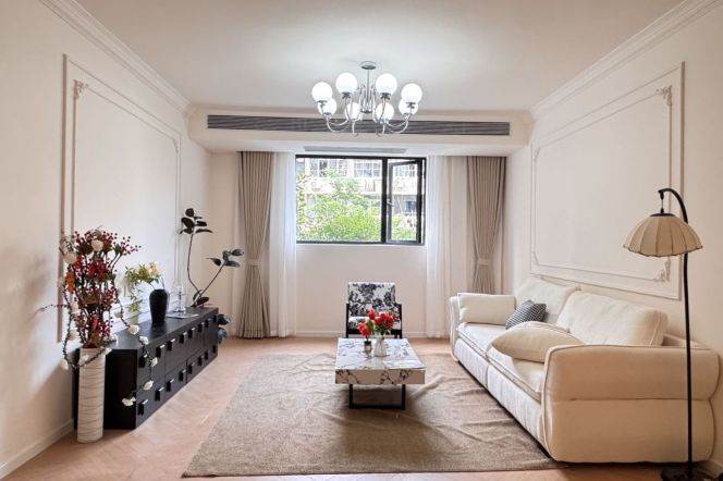 xujiahui floor heating 2 bedrooms with big living room@L3/4/9