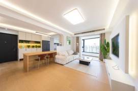 modern 2brs floor heating brand new furniture nice view beside Su zhou river line 13,14 