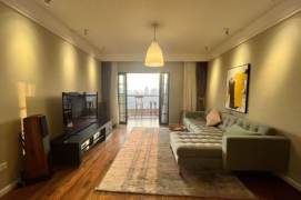 modern big 2brs floor heating nice view open balcony beside Library and An fu road 