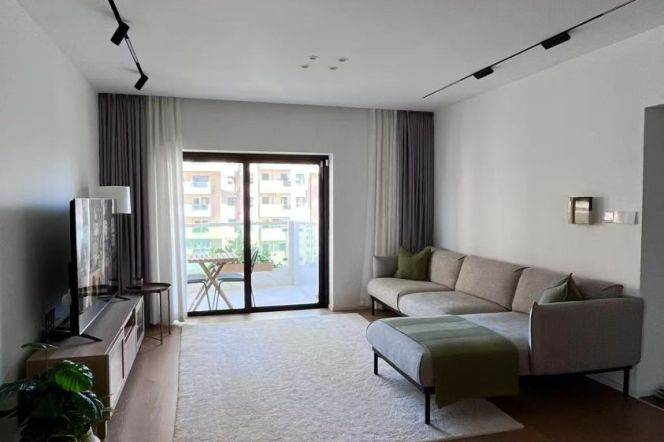 modern big 3brs floor heating nice balcony modern furniture beside library Wu kang road