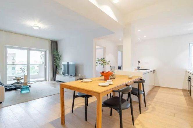 modern 3brs floor heating open balcony nice view open kitchen near Shanghai library 