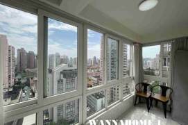 Spacious&Bright Elevator 2Bdrs 1Bath Apt+Jing An Temple CBD+Large Balcony+Great View