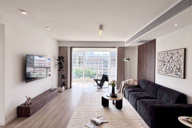 3Bdrs 2Baths Apt Modern&Fabulous /Line1 Xinzha Rd/ People's Square/Nice View/elevator