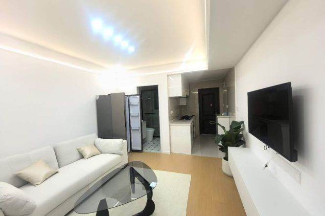Loushanguan rd/cozy 1br 1lr/bright room/balcony/Nr Suzhou creek,@L15/2