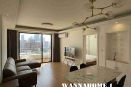 Stunning View+Modern&Really Bright 2Bdrs 1Bath Apt+West Nanjing Rd+Large Balconies+Green Compound