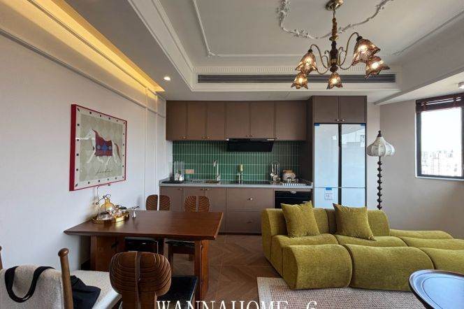 15K+Nice View+Modern&Spacious+Elevator 2Bdrs 1Bath Apt+ChangLe Rd+L2+7+14 Jing An Temple