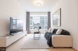 Modern decoration 2brs with floor heating and balcony beside famous IAPM shopping mall