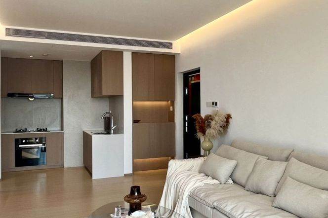Modern decoration 1bedroom with balcony and floor heating  belong to Tianzifang area ,
