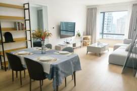 Modern decoration 2brs with floor heating in Gubei area