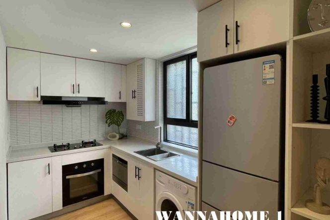 Spacious&Modern 1Bdr 1Bath Apt+Large Cloakroom+L14 Wu Ding Rd Metro Station