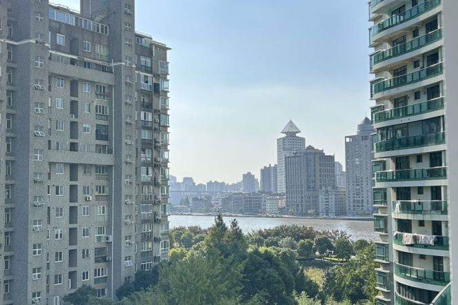 Modern decoration 1bedroom with balcony and river view nearby Huang pu river