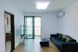 High floor view 1 br with 2 balcony,easy to NYU shanghai, 6 mins to L 6 GaoQing Rd St.