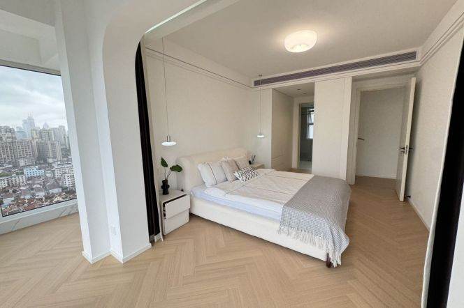 modern big 3brs floor heating modern furniture nice view beside Huang pu river 