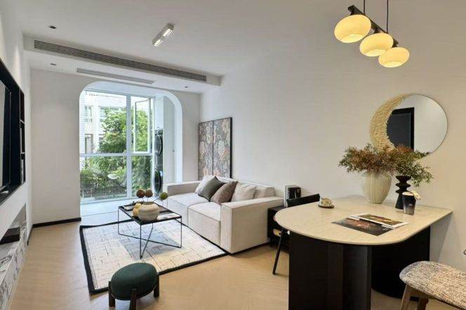 Modern decoration 1bedroom with floor heating and balcony in central downtown