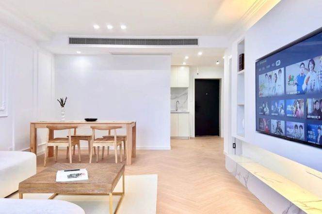 modern big 1 bedroom floor heating modern furniture in Hong qiao 